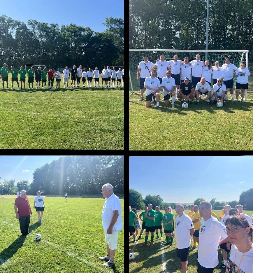 Kinder halten Pokal des Sportvereins Unterjesingen